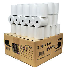 3-1/8" x 230' IMPRESSORA TÉRMICA POS ROLO PAPEL BPA LIVRE EUA 50 ROLOS 55GSM comprar usado  Enviando para Brazil