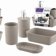 Ribbed taupe plastic for sale  USA