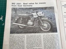 Mz250 test motorcycle for sale  BRIGHTON