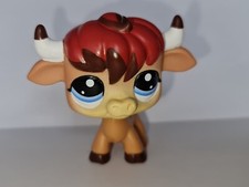 Autentyczny Littlest Pet Shop Brown Bull Blue Eyes European Exclusive #2522 LPS, używany na sprzedaż  PL