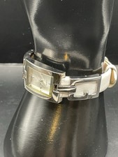 Relógio feminino Guess impermeável aço inoxidável couro branco comprar usado  Enviando para Brazil