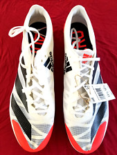 NOVO COM ETIQUETAS ADIDAS ADIZIRO XCS MASCULINO FEMININO CROSS COUNTRY BRANCO VERMELHO PRETO TÊNIS DE PISTA 11,5M comprar usado  Enviando para Brazil
