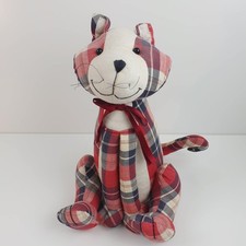 Tartan cat doorstop for sale  SANDBACH