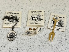 Scrimshaw necklace screw for sale  USA