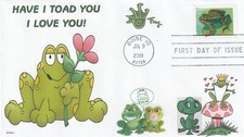 Usado, HAVE I TOAD YOU I LOVE YOU HEARTS KISS SAPOS PRINCE FDC- DWc  comprar usado  Enviando para Brazil