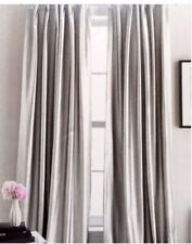 Painel cortina janela DKNY couro sintético CITY SLATE prata metálica BLACKOUT 50x84 comprar usado  Enviando para Brazil