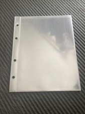 Clear binder pages for sale  LONDON