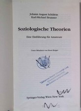 Soziologische theorien einfüh gebraucht kaufen  Koblenz