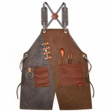 Avental de trabalho de lona unissex pintura barbeiro cafeteria garçom avental carpinteiro  comprar usado Avental de trabalho de lona unissex pintura barbeiro cafeteria garçom avental carpinteiro  comprar usado  Enviando para Brazil