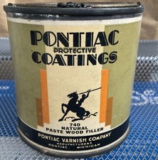 Vintage PONTIAC VERNISH CO. Pasta de enchimento de madeira lata cheia - Michigan pintura rara comprar usado Vintage PONTIAC VERNISH CO. Pasta de enchimento de madeira lata cheia - Michigan pintura rara comprar usado  Enviando para Brazil