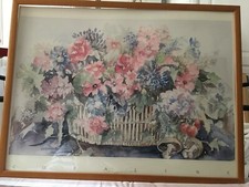 Reproduction aquarelle vitrée d'occasion  Villeurbanne