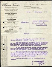 Facture 1912 oxhydrique d'occasion Facture 1912 oxhydrique d'occasion  Joinville