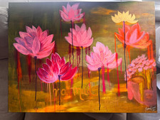 Lotus flower acrylic for sale  Kalispell