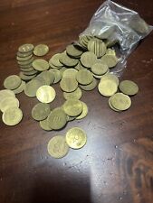 Brass 20p tokens for sale  DONCASTER