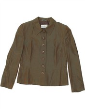 Jaqueta Blazer VINTAGE Feminina 7 Botões IT 44 Média Cáqui Viscose BB22 comprar usado  Enviando para Brazil