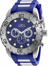 Invicta Pro Diver SCUBA cronógrafo GMT relógio masculino quartzo mostrador azul 20277 comprar usado  Enviando para Brazil
