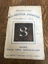 Parsons british stencil for sale  CAERPHILLY