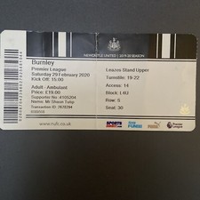 Newcastle united burnley for sale  HOLYHEAD