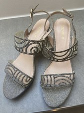 Schuhe menbur silberfarben gebraucht kaufen  Hochstadt