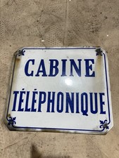 Plaque emaillee cabine d'occasion  Baccarat