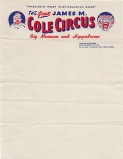 James cole circus for sale  Franklin