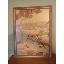 Inlaid wood picture for sale  Milwaukee