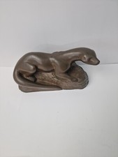 Bronzed sculpture otter for sale  ILFRACOMBE