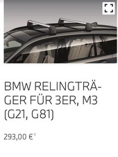 Riginal bmw dachträger gebraucht kaufen  Neustadt a.d.Donau