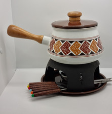 Vintage enamel fondue for sale  DARTFORD