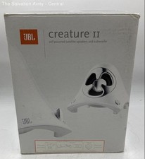 Alto-falante e subwoofer via satélite autoalimentado JBL Creature II com adaptador comprar usado  Enviando para Brazil