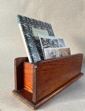 Organizador de mesa vintage. Rack/mesa de papel de madeira feita à mão, usado comprar usado  Enviando para Brazil