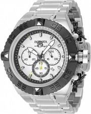 Invicta Subaqua Noma IV cronógrafo GMT quartzo mostrador prata relógio masculino 48201 comprar usado  Enviando para Brazil