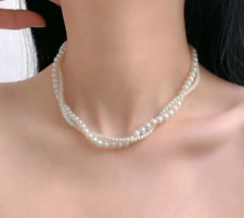 Weiße collier perlenkette gebraucht kaufen  Lippstadt