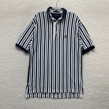 Camisa polo vintage Tommy Hilfiger listra vertical azul marinho média rugby preppy comprar usado Camisa polo vintage Tommy Hilfiger listra vertical azul marinho média rugby preppy comprar usado  Enviando para Brazil