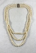 necklace pearl three strand for sale  Portsmouth