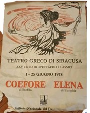 Locandina 1978 rappresentazion usato  Siracusa