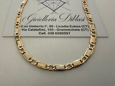 GOLD HALSKETTE Herren Damen 18 Karat 750% Massiv Kette Bicolor GELB WEIß Choker comprar usado  Enviando para Brazil