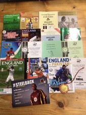 Cricket programmes books for sale  SWADLINCOTE
