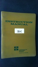 Manual de instrucciones de maquinaria de construcción Bucyrus-Erie 35-C segunda mano  Embacar hacia Mexico