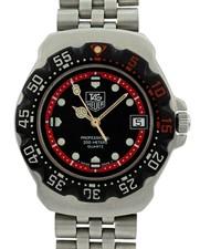 Tag Heuer 35mm Formula 1 relógio masculino preto/vermelho aço inoxidável F1 494/3 Ref: WA1214!, usado comprar usado  Enviando para Brazil