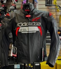 Jaqueta de couro real Alpinestars Ignition 2 vermelha e preta para moto comprar usado  Enviando para Brazil