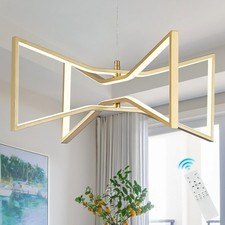 Usado, Candelabro moderno YENSULIGT 23 polegadas 24W LED iluminação pendente com controle remoto - YL01G600 comprar usado  Enviando para Brazil