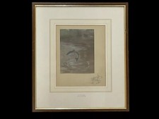 Antique watercolour painting for sale  BURFORD