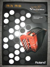 Folheto Roland V-Accordion FR-7b FR-5b - apenas catálogo comprar usado  Enviando para Brazil