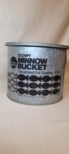 Balde de minnow antigo Frabill Stumpy 8 qt galvanizado flutuante completo comprar usado  Enviando para Brazil