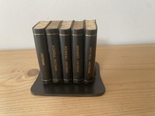 Vintage Midget Dictionary Set Burgess & Bowes Miniature Mini Leather Bound x 5 comprar usado  Enviando para Brazil