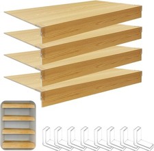 Capas de prateleira de arame de PVC KHASIM, aparência de madeira, 24x12 polegadas, conjunto de 4 #R021, usado comprar usado  Enviando para Brazil