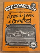 Banger racing programme for sale  BURTON-ON-TRENT