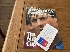 1983-84 EVERTON V ASTON VILLA COPO DE LEITE SEMIFINAL PLUS MATCH TICKET VILLA PARK comprar usado  Enviando para Brazil