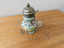 Jarro de xarope de vidro Millefiori 5,75" embalado fechado vitoriano comprar usado  Enviando para Brazil